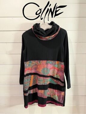 COLINE – Boho Print Dress/Tunic – Size XL